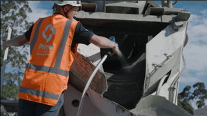 Concrete washdown